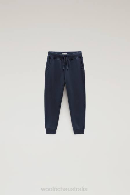 Woolrich Boys B Fleece Sweatpants Melton Blue Clothing J026876