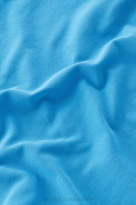 Woolrich Boys B Monterey Polo in Stretch Cotton Piquet Campanula Blue Clothing J026905