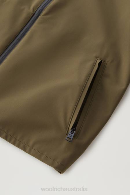 Woolrich Boys B Pacific Jacket with Hood Dark Green Clothing J026912