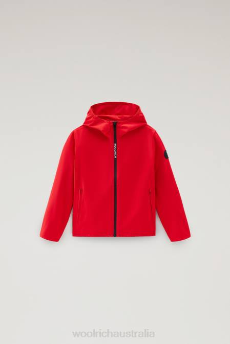 Woolrich Boys B Pacific Jacket with Hood Marine Scarlet Clothing J026864