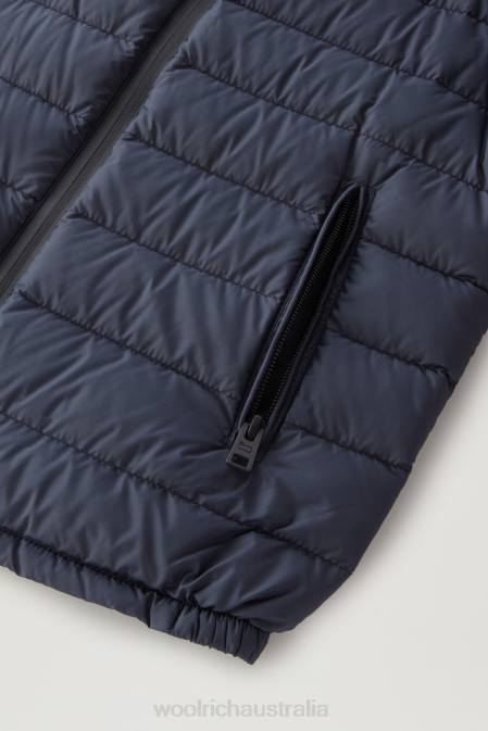 Woolrich Boys B Sundance Down Jacket with Hood Melton Blue Clothing J026863