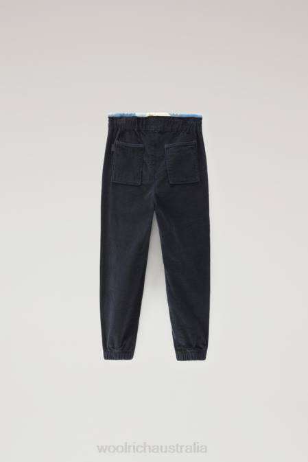 Woolrich Girls G Corduroy Pants Melton Blue Clothing J026917