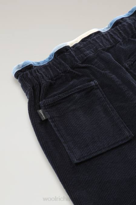 Woolrich Girls G Corduroy Pants Melton Blue Clothing J026917