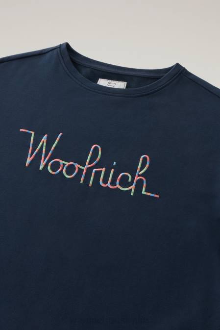 Woolrich Girls G Fleece Cotton Summer Dress Melton Blue Clothing J026903
