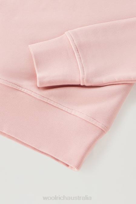 Woolrich Girls G Essential Pure Cotton Hoodie Candy Pink Clothing J026900