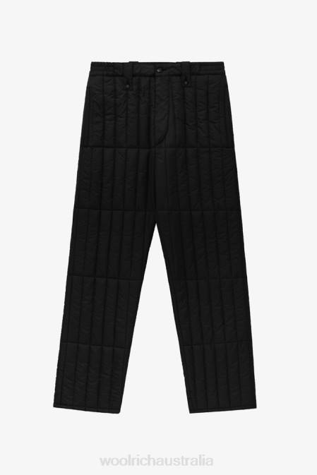 Woolrich Men Quilted Pants in Microfiber-Aime Leon Dore Black Clothing J026744
