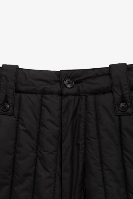 Woolrich Men Quilted Pants in Microfiber-Aime Leon Dore Black Clothing J026744