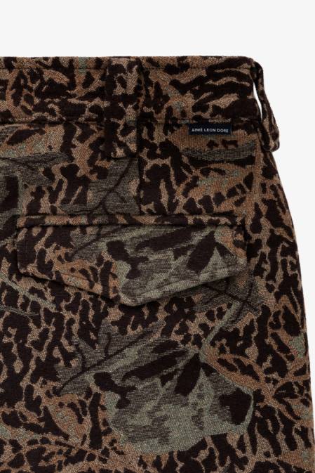 Woolrich Men Wool Blend Camo Pants-Aime Leon Dore Brown Camou Clothing J026748