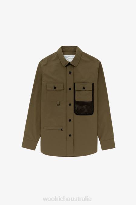 Woolrich Men Fly Fishing Shirt-Aime Leon Dore Outdoor Green Clothing J026796