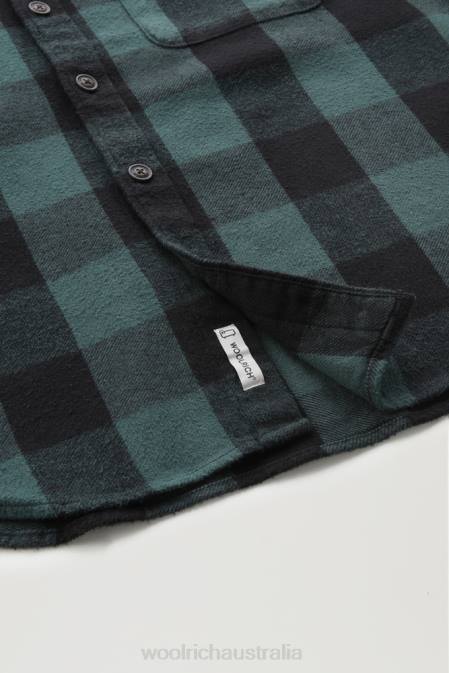 Woolrich Men Oxbow Flannel Check Shirt Pine Buffalo Clothing J026782