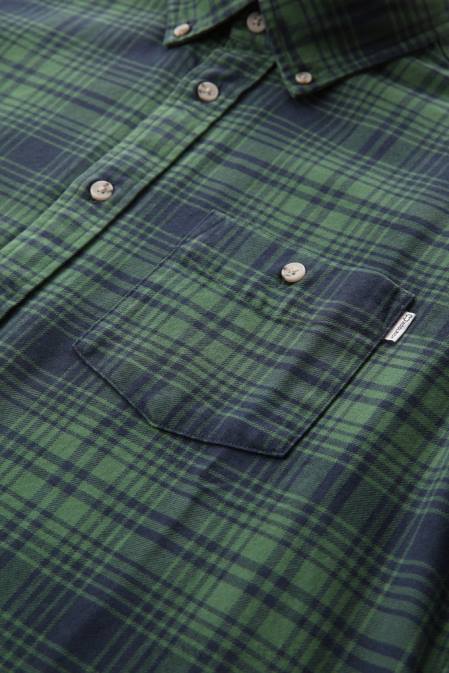 Woolrich Men Traditional Flannel Check Shirt Green Hunting Clothing J026675
