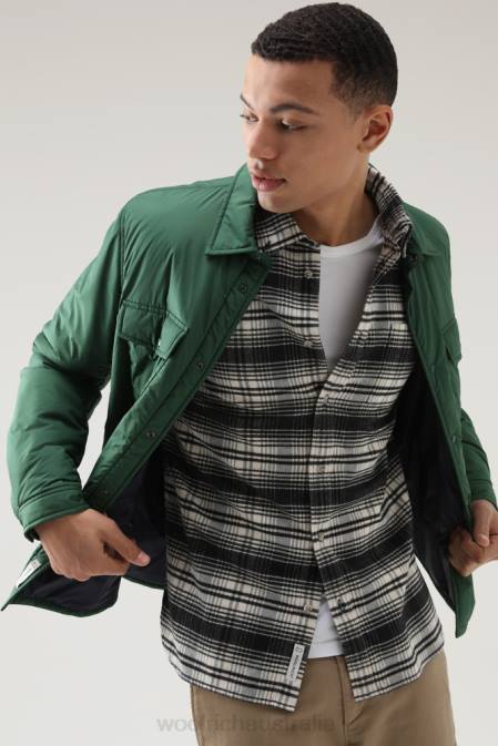 Woolrich Men Traditional Flannel Check Shirt White Hunting Clothing J026670