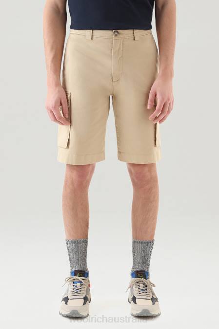 Woolrich Men Garment-Dyed Cargo Shorts 1 Beach Sand Clothing J026382
