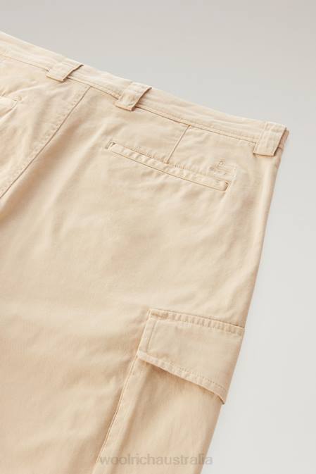 Woolrich Men Garment-Dyed Cargo Shorts 1 Beach Sand Clothing J026382
