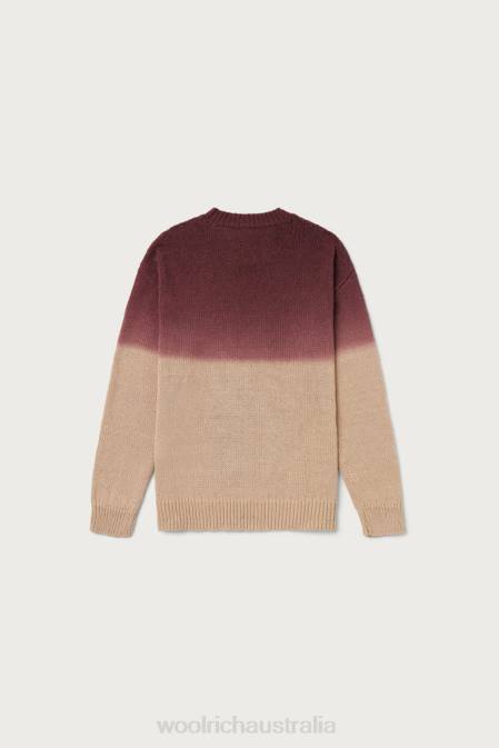 Woolrich Men Crewneck Sweater in Blended Cotton with Ombre Effect-One Of These Days Sand Clothing J026527