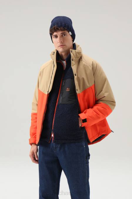 Woolrich Men Curly Fleece Full-Zip Jacket Melton Blue Clothing J026755