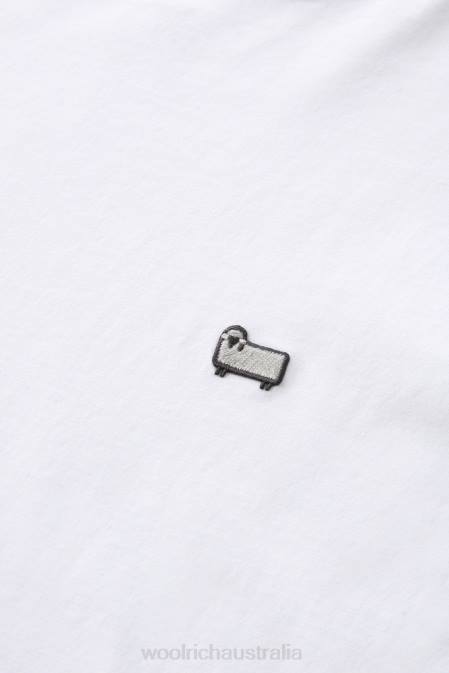 Woolrich Men Cotton Sheep T-shirt Bright White Clothing J026729