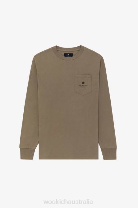 Woolrich Men Long Sleeve Back Graphic Printed T-shirt-Aime Leon Dore Winter Twig Clothing J026778