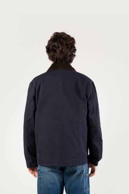 Woolrich Men 3-in-1 Jacket in Pure Cotton-One Of These Days Navy Clothing J026619