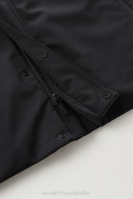 Woolrich Men Barrow Mac Softshell Coat Black Clothing J026822