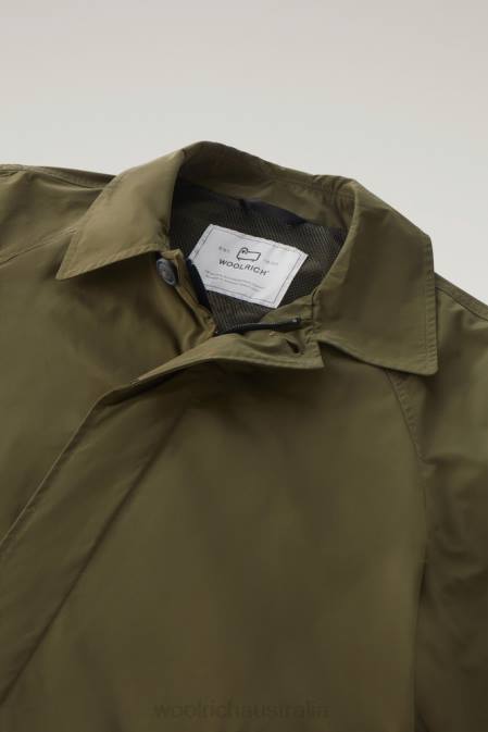 Woolrich Men City Carcoat in Urban Touch Dark Green Clothing J026486