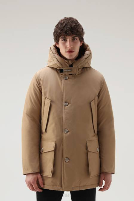 Woolrich Men Arctic Parka in Ramar Cloth Gold Khaki Clothing J026838