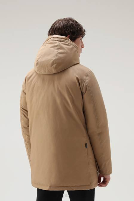 Woolrich Men Arctic Parka in Ramar Cloth Gold Khaki Clothing J026838
