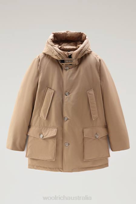 Woolrich Men Arctic Parka in Ramar Cloth Gold Khaki Clothing J026838