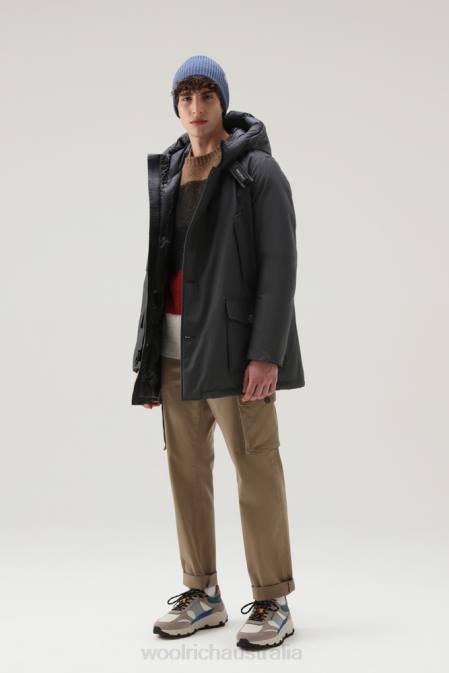 Woolrich Men Arctic Parka in Ramar Cloth Grey Shadow Clothing J026855
