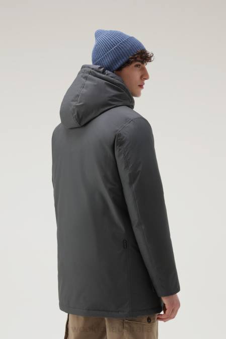 Woolrich Men Arctic Parka in Ramar Cloth Grey Shadow Clothing J026855
