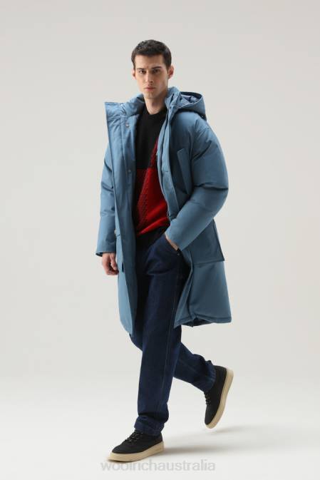 Woolrich Men Long Byrd Parka Winter Sky Clothing J026765