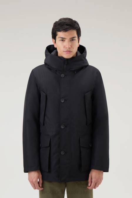 Woolrich Men Mountain GORE-TEX Waterproof Parka with Hood Off Black Clothing J026819