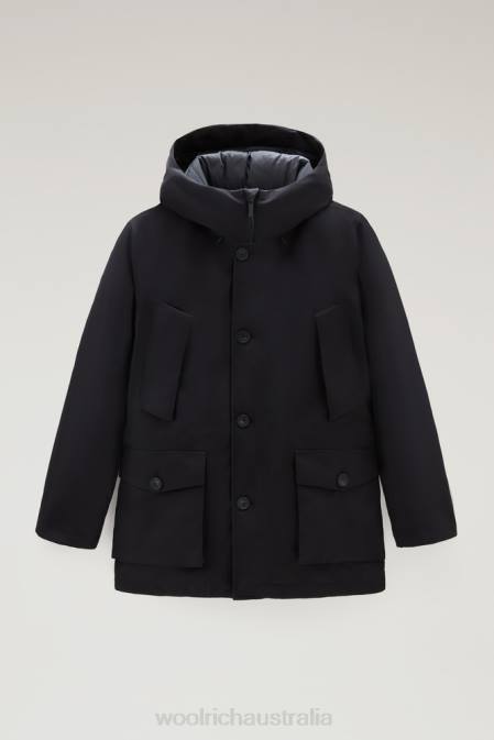 Woolrich Men Mountain GORE-TEX Waterproof Parka with Hood Off Black Clothing J026819