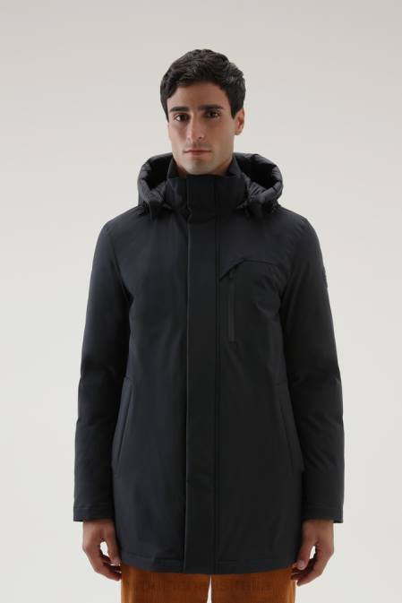 Woolrich Men Mountain Stretch Parka Black Clothing J026833
