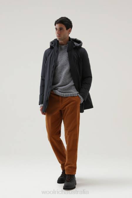 Woolrich Men Mountain Stretch Parka Black Clothing J026833