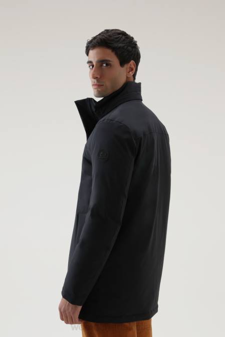 Woolrich Men Mountain Stretch Parka Black Clothing J026833