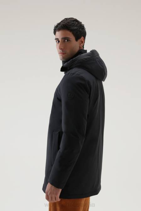 Woolrich Men Mountain Stretch Parka Black Clothing J026833