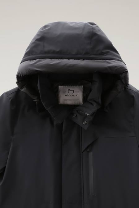 Woolrich Men Mountain Stretch Parka Black Clothing J026833