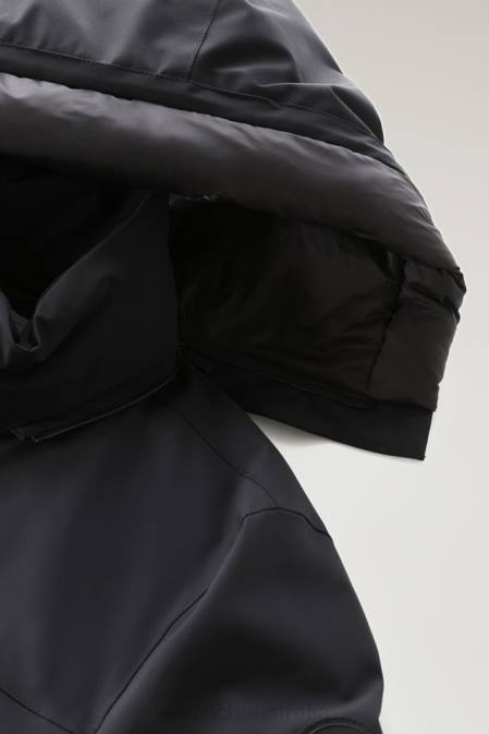 Woolrich Men Mountain Stretch Parka Black Clothing J026833