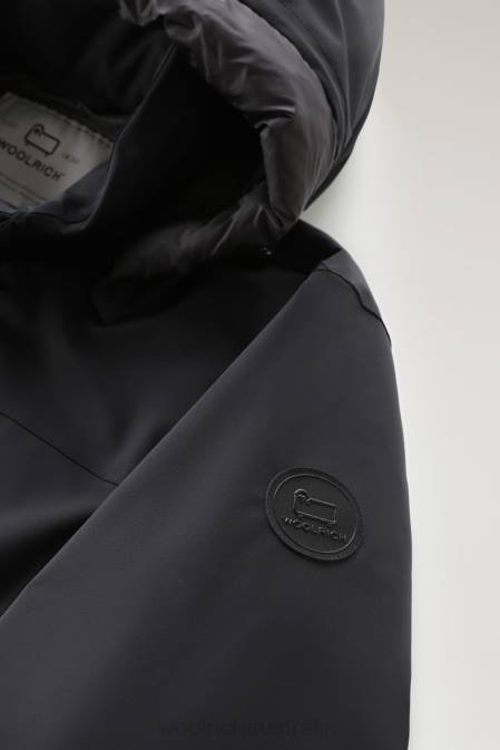 Woolrich Men Mountain Stretch Parka Black Clothing J026833