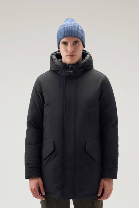 Woolrich Men Polar Parka with High Collar Black Clothing J026815