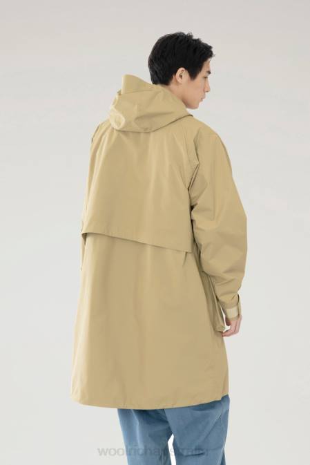 Woolrich Men Waterproof 3-in-1 Ridge Long Parka Beige Clothing J026608