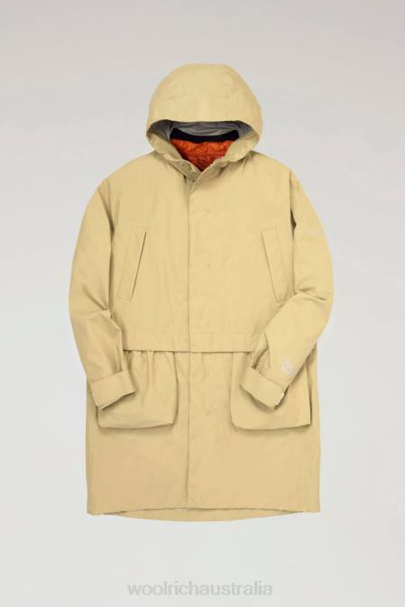 Woolrich Men Waterproof 3-in-1 Ridge Long Parka Beige Clothing J026608