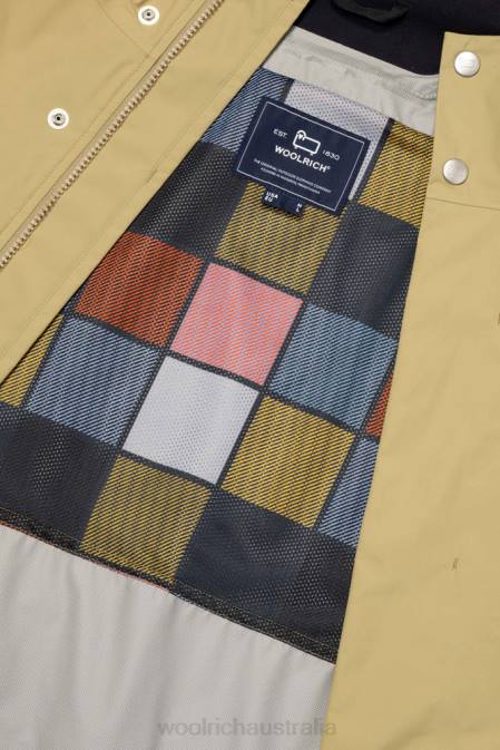 Woolrich Men Waterproof 3-in-1 Ridge Long Parka Beige Clothing J026608