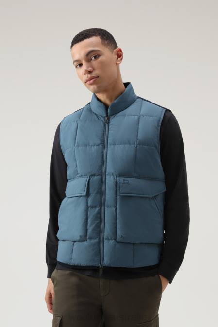 Woolrich Men Heritage Terrain Vest Blue Lake Clothing J026672