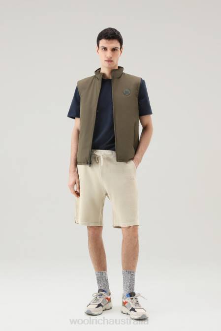 Woolrich Men Padded Pacific Vest Dark Green Clothing J026491