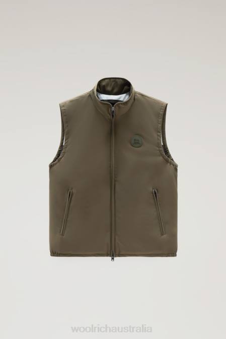 Woolrich Men Padded Pacific Vest Dark Green Clothing J026491