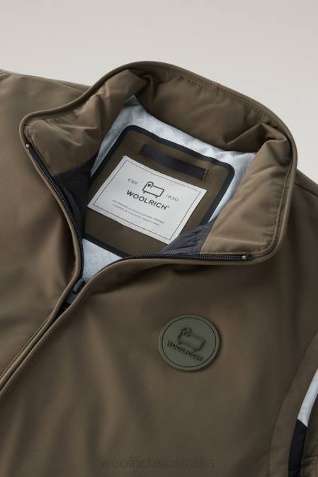 Woolrich Men Padded Pacific Vest Dark Green Clothing J026491