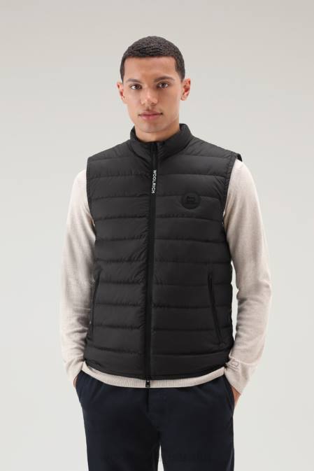 Woolrich Men Padded and Quilted Sundance Vest Black Clothing J026611