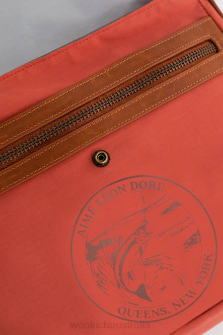 Woolrich Unisex Fly Fishing Shoulder Bag-Aime Leon Dore Baked Clay Accessories J026334